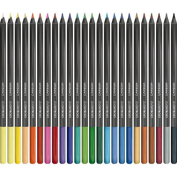 Lápis de COR Redondo Carbon Line 24 Cores