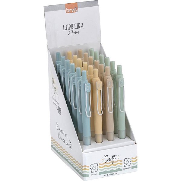 Lapiseira 0.7MM Plástica SOFT 4 Cores Sortida