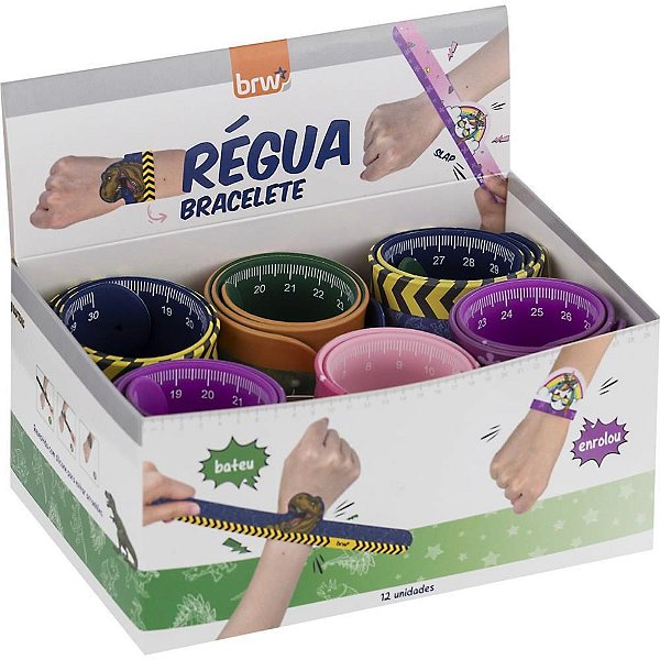Régua Mole Bracelete Raptors + Magic Sortido