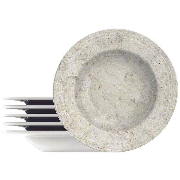 Utensílio Doméstico Prato Fundo Travertino Porcel.