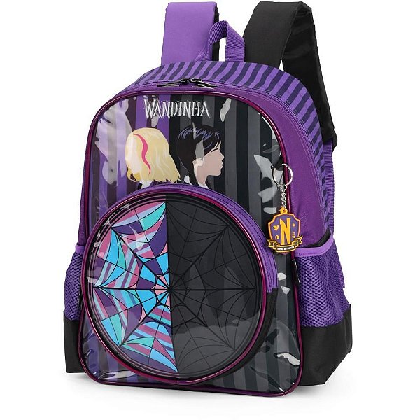 Mochila Infantil Wandinha M Roxa