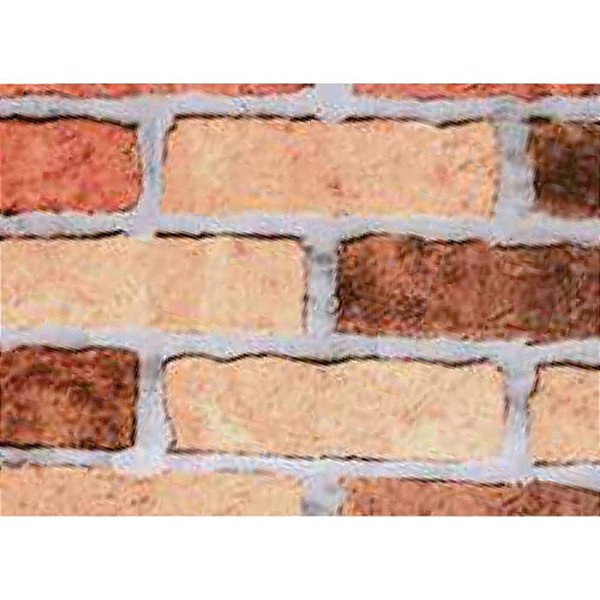 Papel de Parede Plástico Adesivo 45CMX10M Tijolo Queimado