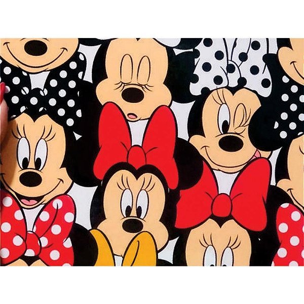Papel de Parede Plástico Adesivo Minnie 45CM X 10M