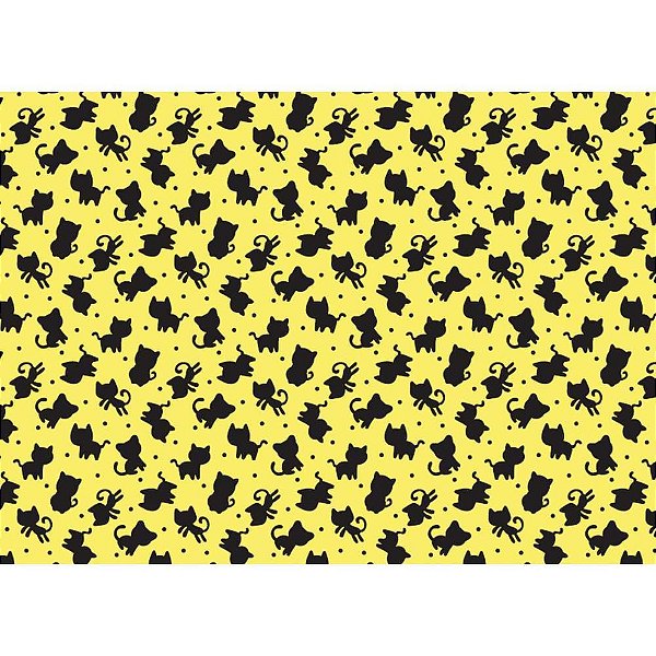 Placa em EVA Estampado 60X40CM Gatinhos 2MM Pacote com 05 Unidades