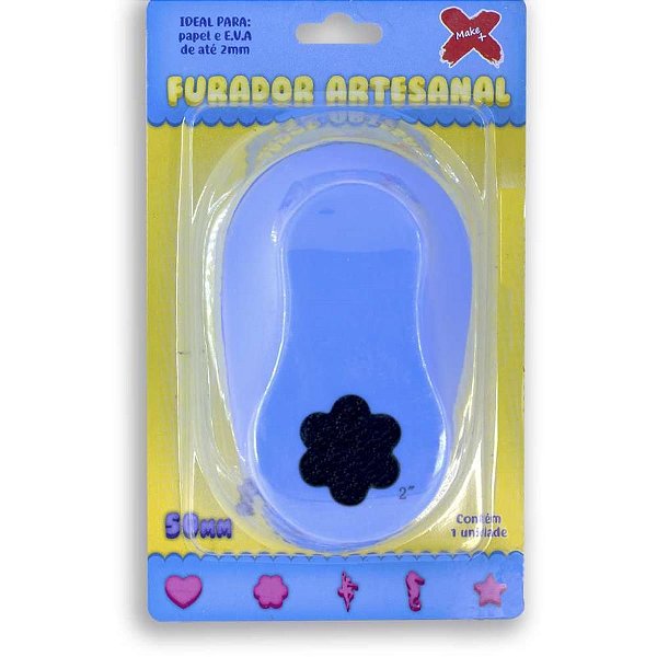 Furador Gigante para Papel e EVA FLOR 6 Pétalas - 50MM
