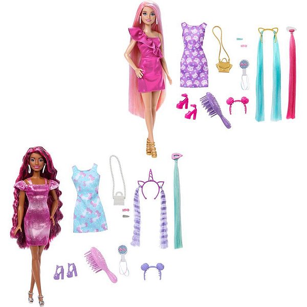 Barbie Fashion Boneca Totally Hair Neon