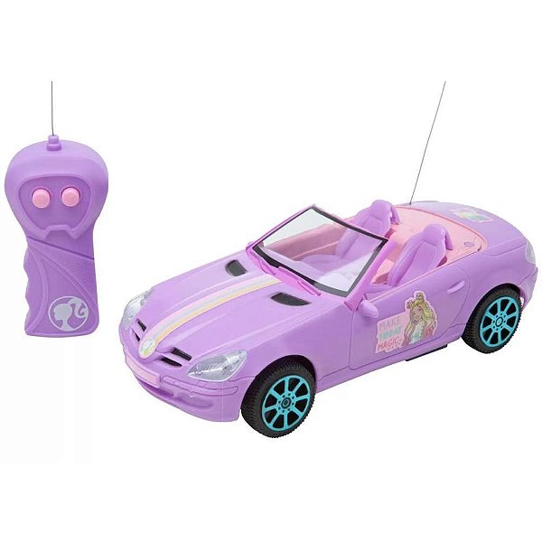 Carrinho Controle Remoto Barbie Fashion Drive 3 Funções