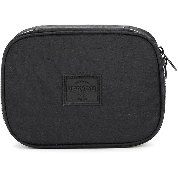 Estojo Tecido UP4YOU Crinkle G 1ZÍPER Preto