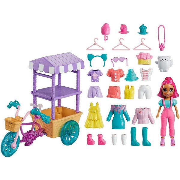 Polly Pocket Bicicleta Doces Surpresas