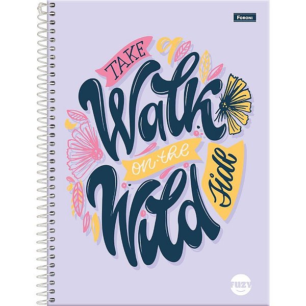 Caderno 15X1 Capa Dura FUZZY 240 Folhas Pacote C/02
