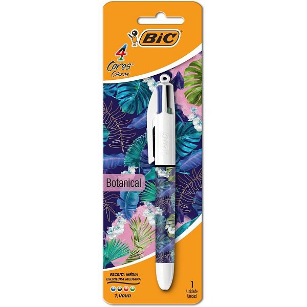 Caneta Esferográfica BIC 4 Cores Flora