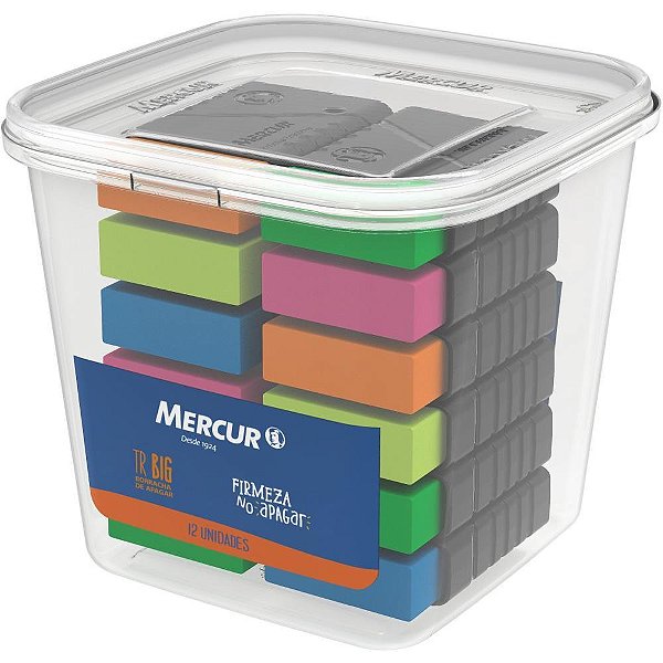 Borracha Colorida TR BIG Neon Sortidas - Pote com 12