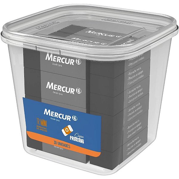 Borracha Colorida TR Mini Preta - Pote com 30 Unidades