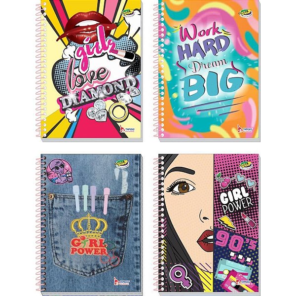Caderno 20X1 Capa Dura Like POP 320 Folhas - Pacote com 2 Unidades