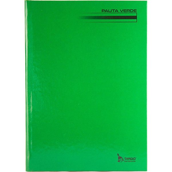 Caderno Caligrafia Brochura Capa Dura Liso 48 Folhas 1/4 Pauta Verde – Pacote com 5 Unidades