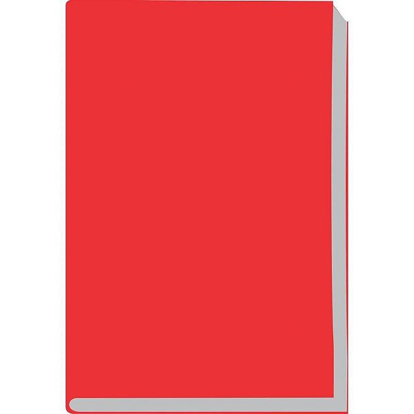 Caderno Pedagógico Quadriculado Grande 5X5MM 48 Folhas Brochura CD Vermelho - Pacote com 5