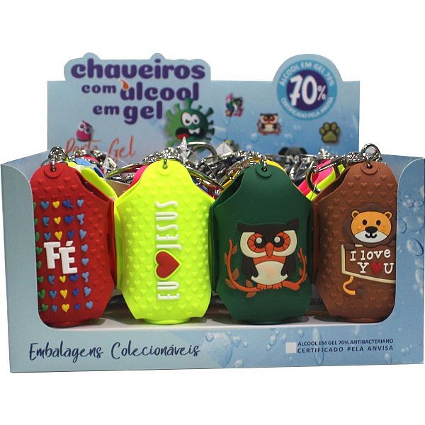 álcool 26G Chaveiro Emborrachado DP.C/20