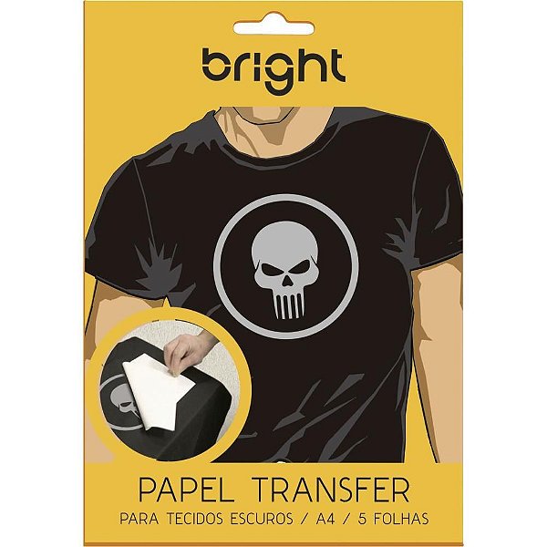 Papel Transfer A-4 Tecidos Escuros CX.C/10