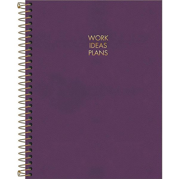 Caderno Executivo Espiral Capa Dura Colegial Napoli - 80 Folhas