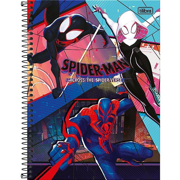 Caderno 10X1 Capa Dura Spider MAN Verse 160FLS. PCT.C/04