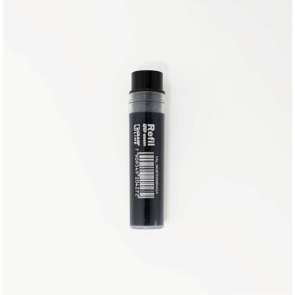 Refil de Pincel Marcador para Quadro Branco QB-550R 5,5ML Preto DP 20