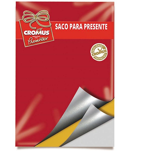 Saco Metalizado 35X55CM 3 Cores Sortidas Pacote com 50