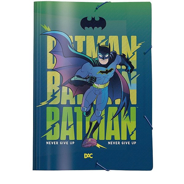 Pasta Plástica com ABA Batman Oficio PCT.C/10