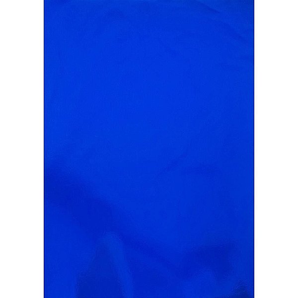 Papel Laminado Azul A4 250G - Pacote com 10 Folhas