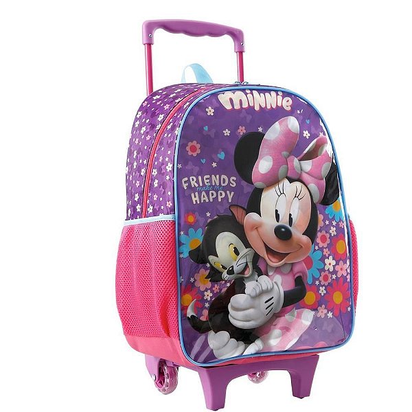 Mochila Infantil com Rodinha Minnie X1 - Tamanho 16