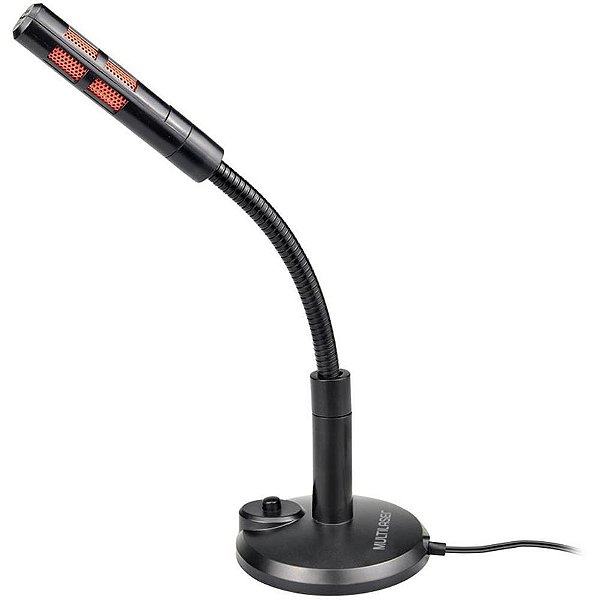 Microfone Multimídia de Mesa com Fio Flexível Conexão P2