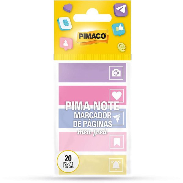 Marcador de ABA Adesivo Meu Feed 12X42MM Cartela C/ 100