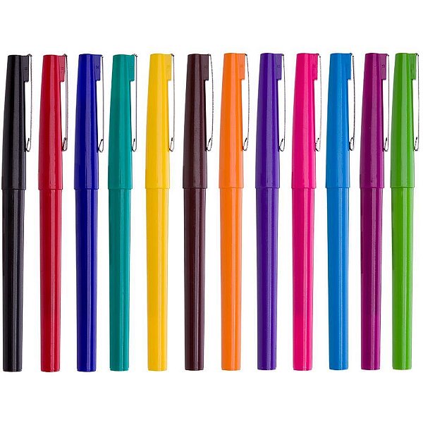 Marcador Artístico Fine Line SKILL 12 Cores