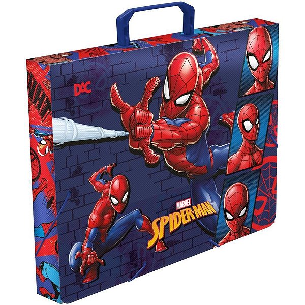 Maleta Plástica com ALÇA Decor SPIDER-MAN Oficio 40MM