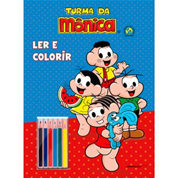Livro Infantil Colorir Turma da Monica C/LÁPIS