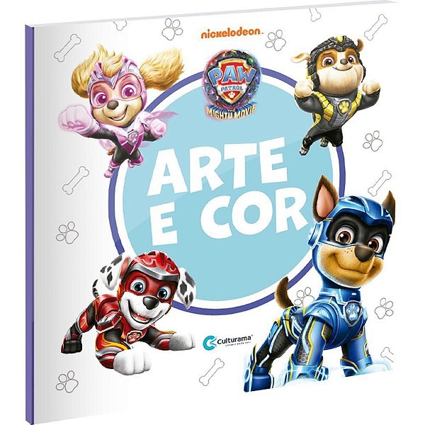 Livro Infantil Colorir Patrulha Canina ARTE e COR 36 Paginas