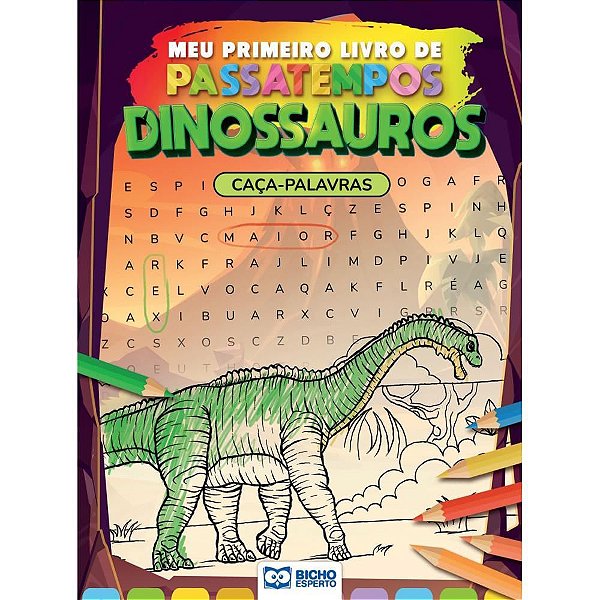 Livro de Atividades Passatempo Dinossauros 4 Títulos PCT. C/ 04