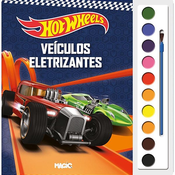 Livro Aquarela HOT Wheels 28X27CM 16 Páginas