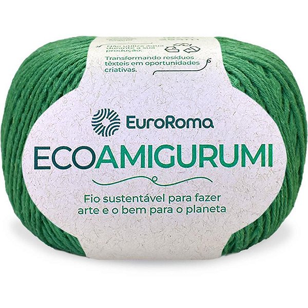 Linha Crochê Ecoamigurumi Verde BAND 8/7FIOS 160G 250MT