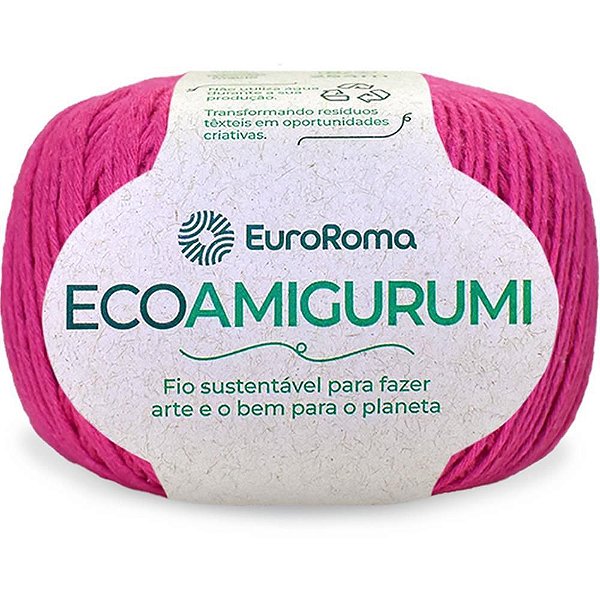 Linha para Crochê Ecoamigurumi PINK 8/7 Fios 160G 254MTS
