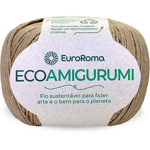 Linha para Crochê Ecoamigurumi Bege 8/7 Fios 160G 254MTS