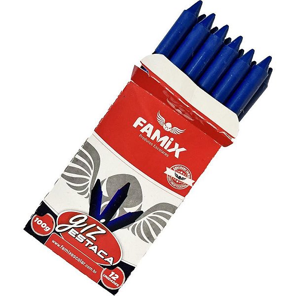 Lápis Estaca Azul 100G com 12 Unidades