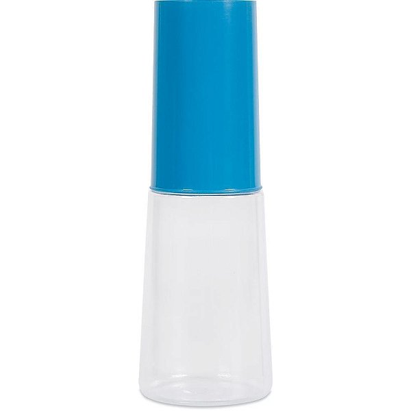 Garrafa Plástica Super Garrafa com Copo 420ML – Azul