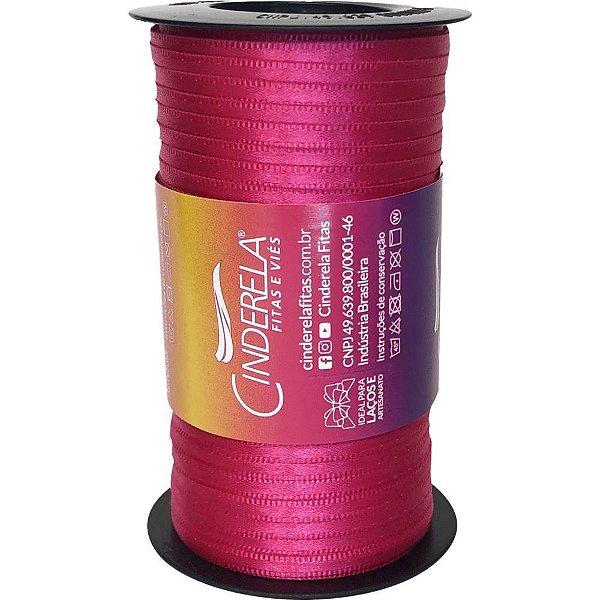 Fita de Cetim 4MM X 100M PINK