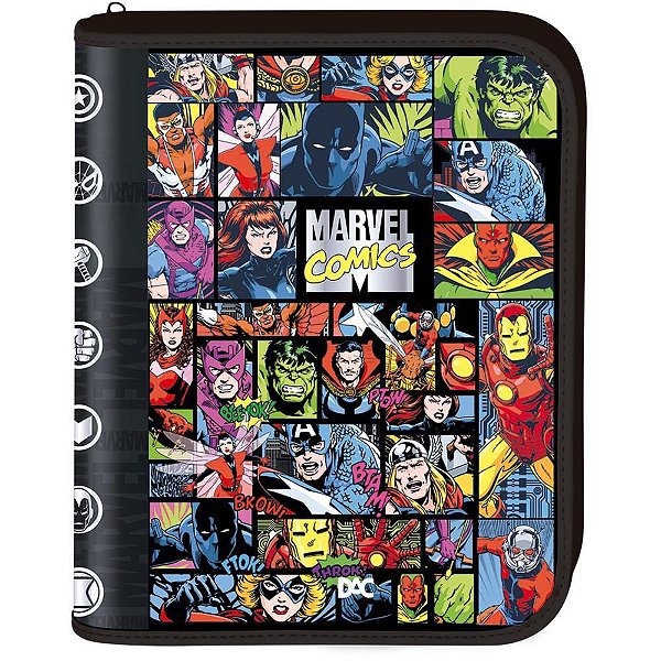 Fichário com Zíper Marvel Comics UNV.48F