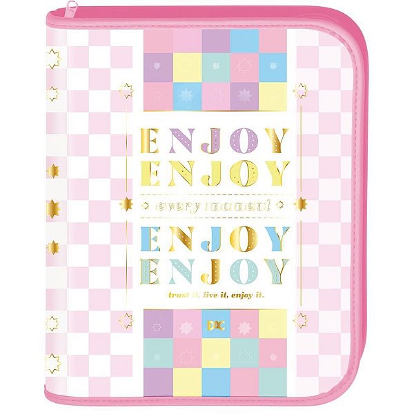 Fichário Cartonado ENJOY UNIV.48F C/ELÁSTICO