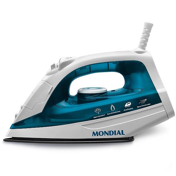Ferro de Passar a Vapor 220V BRANCO/AZUL