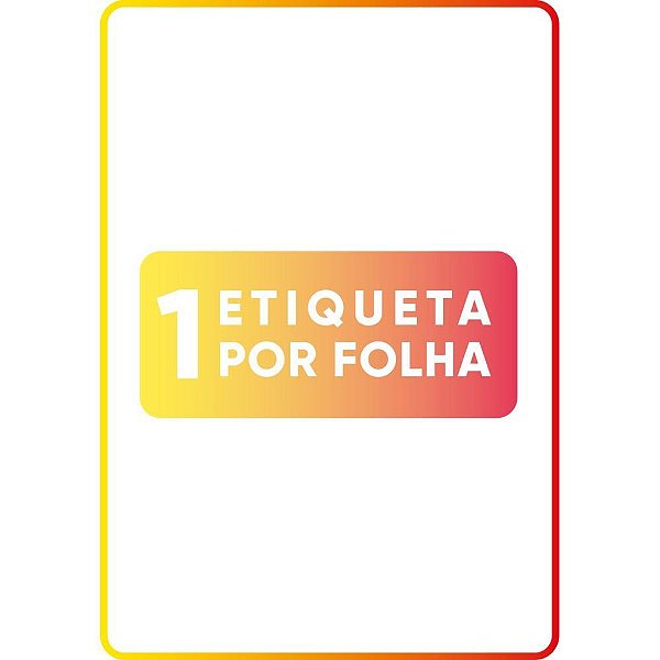 Etiqueta A4 A4267 25 Folhas 210X297MM Caixa com 25
