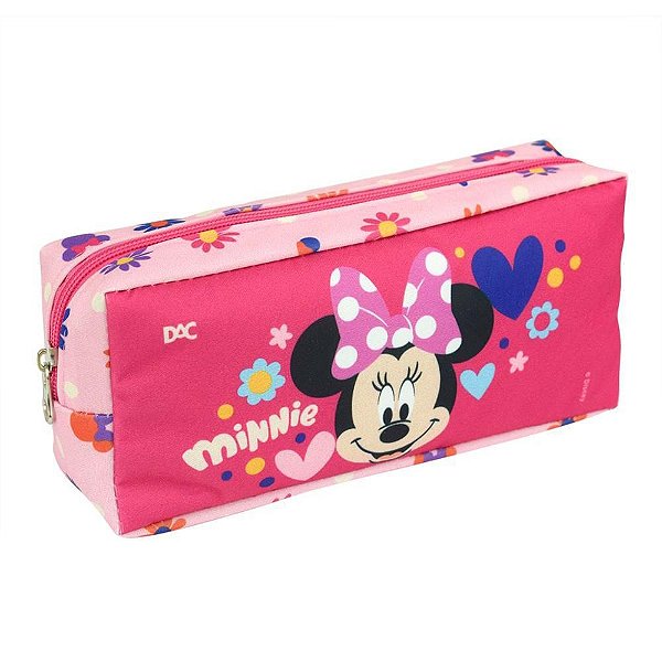Estojo Tecido Minnie Rosa