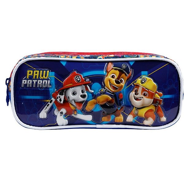 Estojo PVC Patrulha Canina Triplo