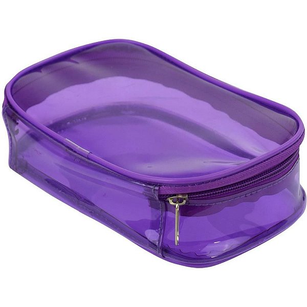 Estojo PVC Breeze Bau Lilás Cristal G